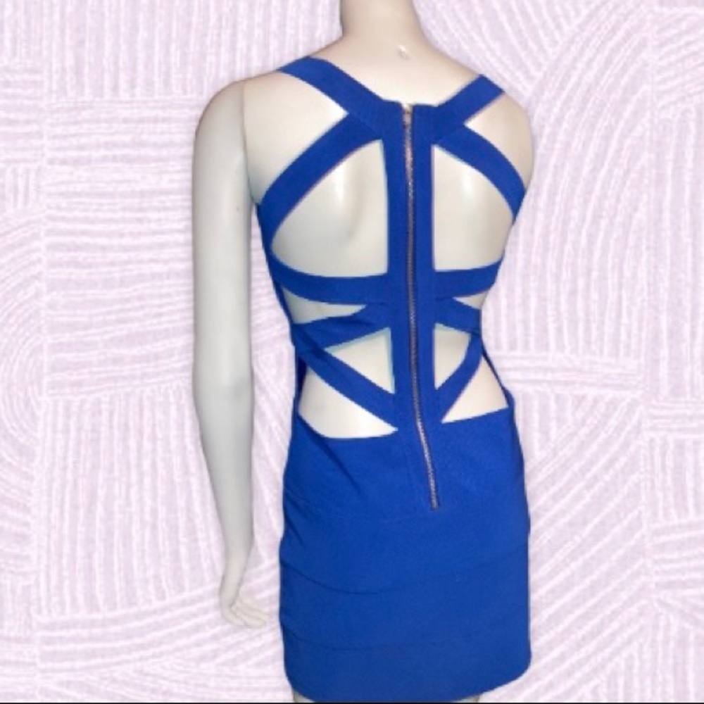 NWT Arden B cutout bodycon cobalt blue dress